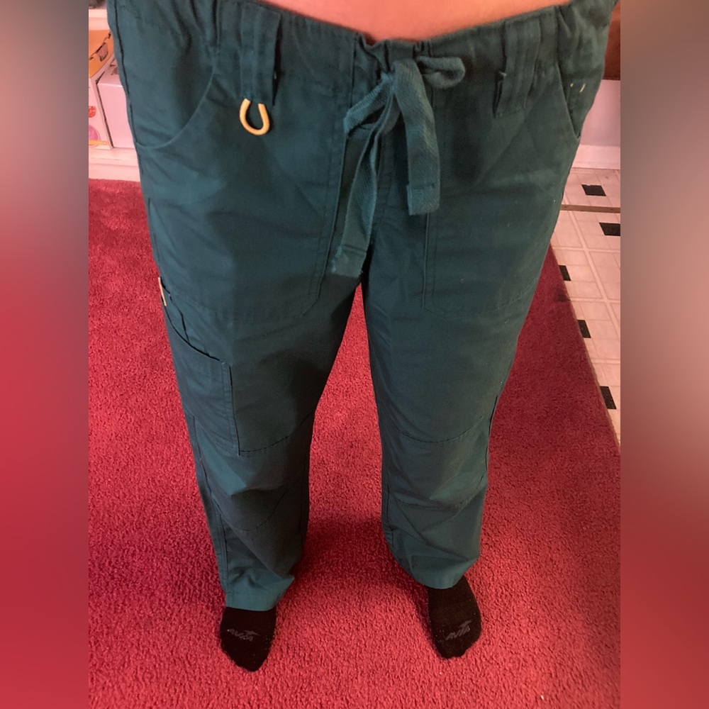 Allheart hunter green scrub pants